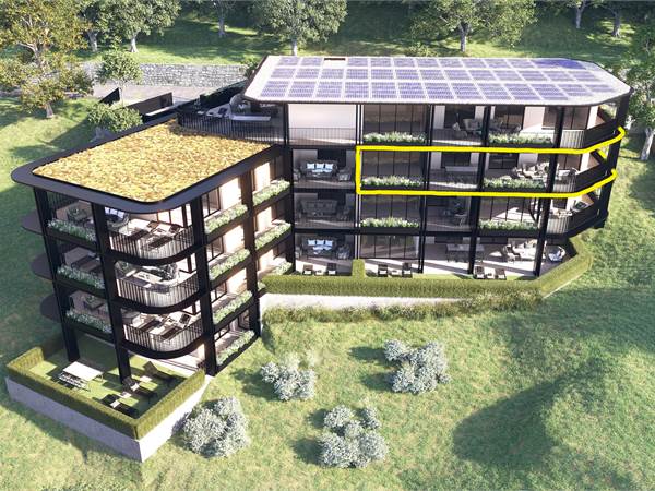 PPP 8 – Pregassona – Elegant 4.5-room apartment with large panoramic terrace